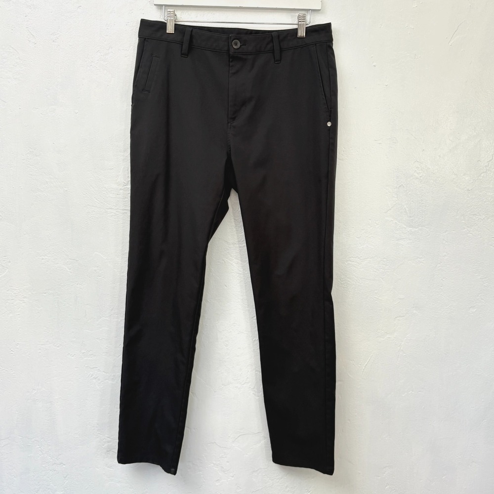 Vuori Cascade Tech Chino Pants Men Size 32 x 30 Black Athletic Slim